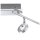 Spot de plafond à LED mobile en aluminium IP44 94 cm