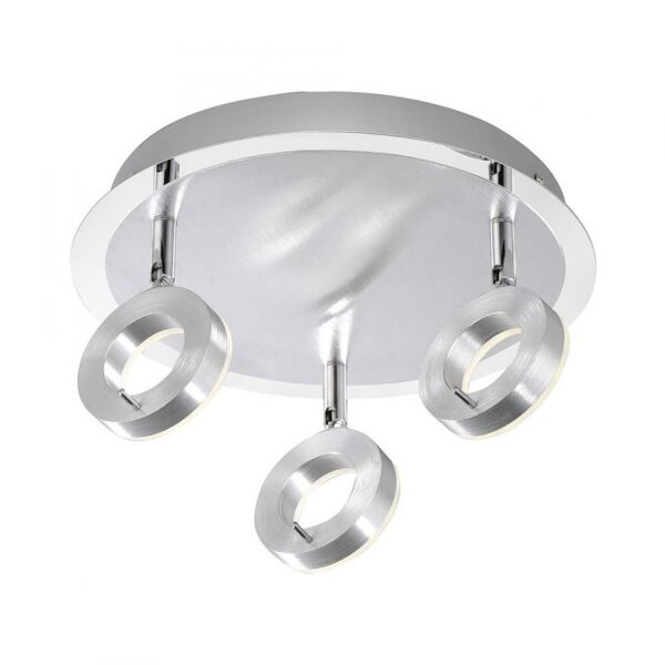 Spot de plafond à LED flexible en aluminium IP44 Ø33,5 cm