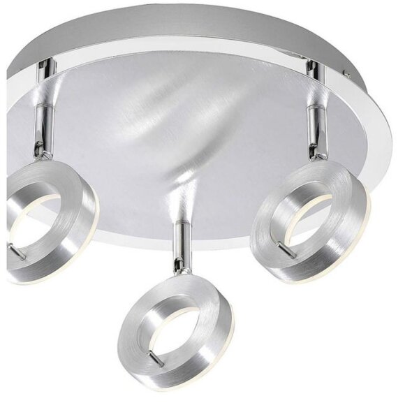 Spot de plafond à LED flexible en aluminium IP44 Ø33,5 cm