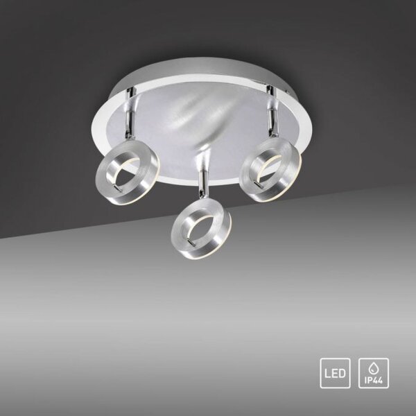 Spot de plafond à LED flexible en aluminium IP44 Ø33,5 cm