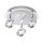 Spot de plafond à LED flexible en aluminium IP44 Ø33,5 cm