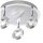 Spot de plafond à LED flexible en aluminium IP44 Ø33,5 cm