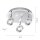 Spot de plafond à LED flexible en aluminium IP44 Ø33,5 cm