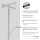 Lampadaire LED à intensité variable en acier verre 199 cm