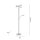 Lampadaire LED à intensité variable en acier verre 199 cm