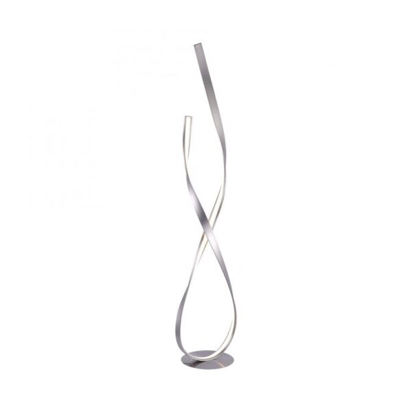 Lampadaire LED à intensité variable en argent 140 cm 3215 lm 26 W