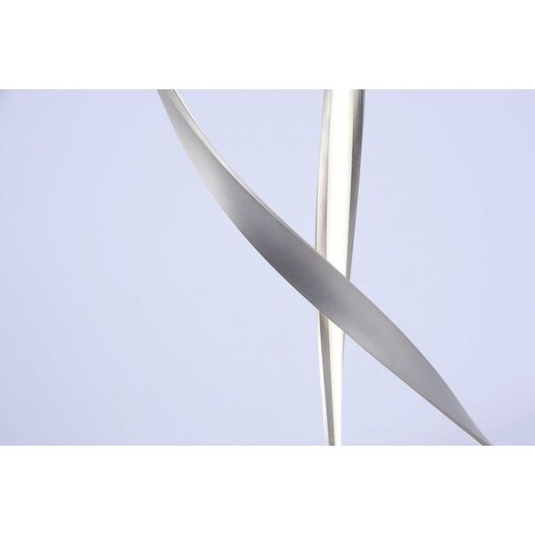 Lampadaire LED à intensité variable en argent 140 cm 3215 lm 26 W