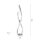 Lampadaire LED à intensité variable en argent 140 cm 3215 lm 26 W