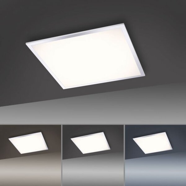 Blendarme Lampe de plafonnier LED en chrome L:45 cm IP44 dimmable