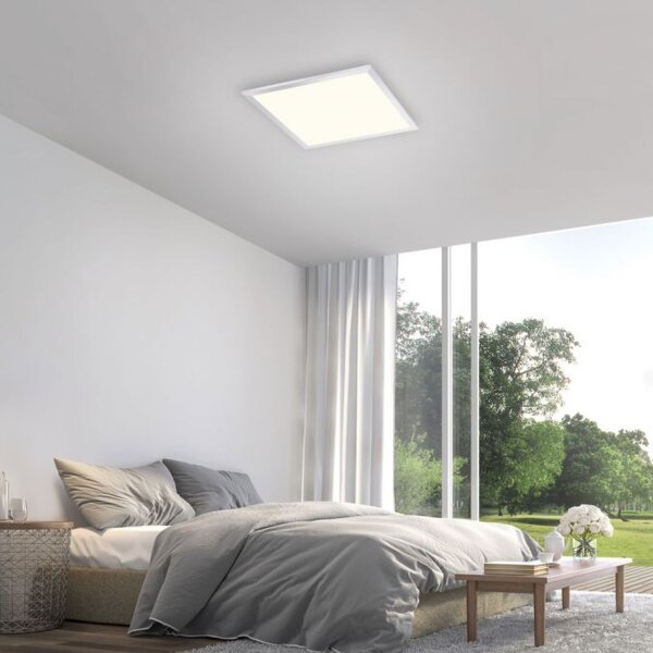 Blendarme Lampe de plafonnier LED en chrome L:45 cm IP44 dimmable