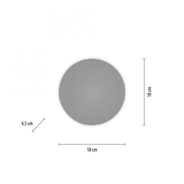 Applique murale à LED rechargeable Gris Télécommande variable Minuterie 1 W