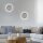 Applique murale à LED rechargeable Gris Télécommande variable Minuterie 1 W