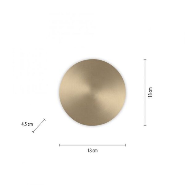 Applique murale LED rechargeable en laiton dimmable avec télécommande