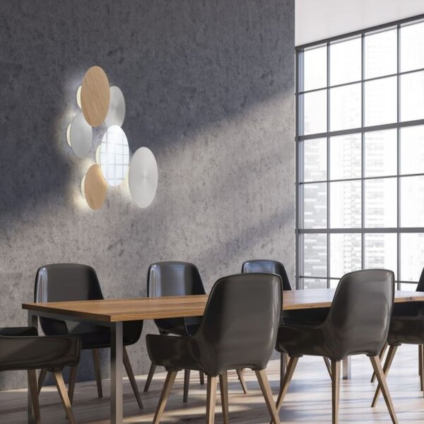 Applique murale LED rechargeable à intensité variable Télécommande en laiton