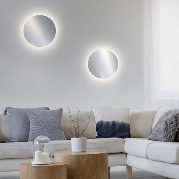 Applique murale LED rechargeable à intensité variable Télécommande 1 W en chrome