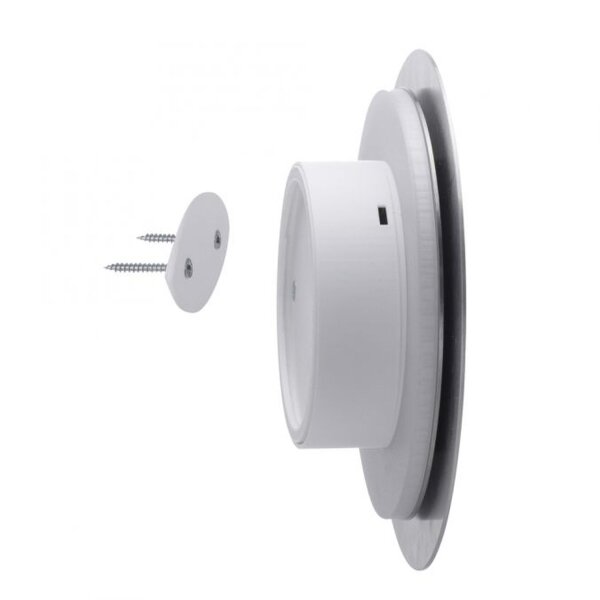 Applique murale LED rechargeable à intensité variable Télécommande 1 W en argent
