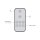 Applique murale LED rechargeable à intensité variable Télécommande 1 W en argent