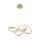 Suspension LED incurvée dorée 30 W dimmable
