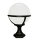 Eclairage de chemin Noir Blanc Boule Abat-jour H:42cm