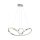 Lampe LED à suspendre en chrome dimmable 39 W L:94 cm élégante