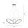 Lampe LED à suspendre en chrome dimmable 39 W L:94 cm élégante