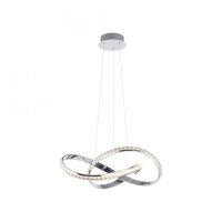 Lampe LED à suspendre en chrome dimmable 30 W L:57...