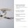 Lampe LED à suspendre en chrome dimmable 30 W L:57 cm élégante