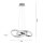 Lampe LED à suspendre en chrome dimmable 30 W L:57 cm élégante