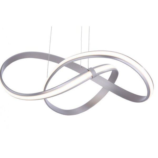 Suspension LED incurvée en acier 3000 K dimmable