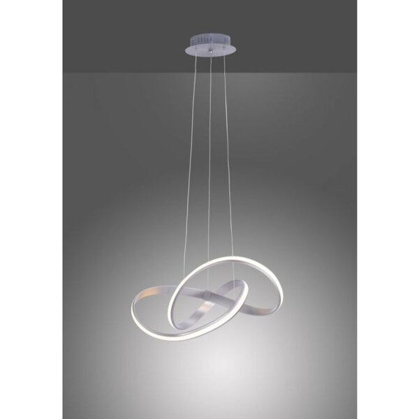 Suspension LED incurvée en acier 3000 K dimmable