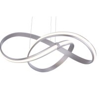 Suspension LED incurvée en acier 3000 K dimmable