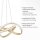 Suspension LED incurvée en acier 3000 K dimmable