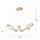 Suspension LED incurvée en or L:91 cm dimmable