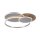 Lampe de plafonnier LED stylé anneaux en bois 6000 lm dimmable