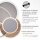 Lampe de plafonnier LED stylé anneaux en bois 6000 lm dimmable