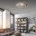 Lampe de plafonnier LED stylé anneaux en bois 6000 lm dimmable