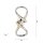 Lampe de plafonnier LED élégante en chrome dimmable 30 W L:65 cm