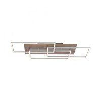 Confortable Lampe de plafonnier LED en bois L:82 cm 4320...