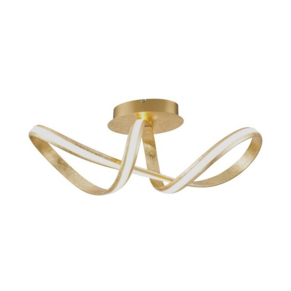Plafonnier LED à intensité variable Métal doré 2050 lm Moderne