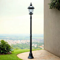 Elégant luminaire sur mât GWEN Noir Rustique...