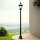 Elégant luminaire sur mât GWEN Noir Rustique 192cm chemin