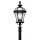 Elégant luminaire sur mât GWEN Noir Rustique 192cm chemin