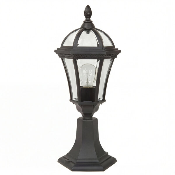 Lampe de jardin Noir Rustique H:47,5cm Extérieur