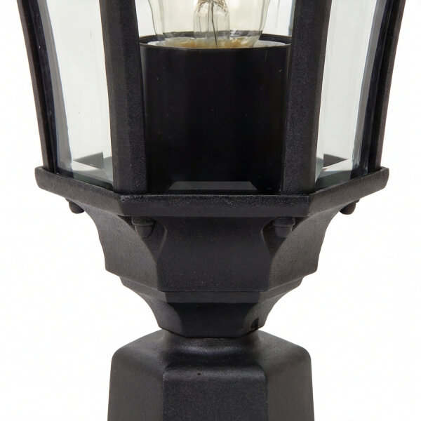 Lampe de jardin Noir Rustique H:47,5cm Extérieur