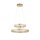 Suspension LED à intensité variable Ø59 cm rond 56 W en laiton