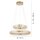Suspension LED à intensité variable Ø59 cm rond 56 W en laiton
