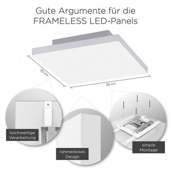 Plafonnier LED à intensité variable Télécommande blanche Mémoire