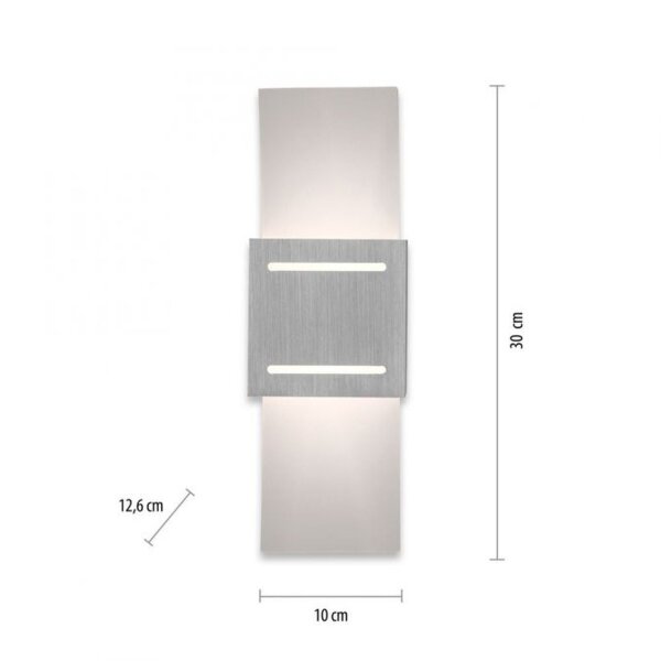 Applique Métal en aluminium indirect G9 H:30 cm