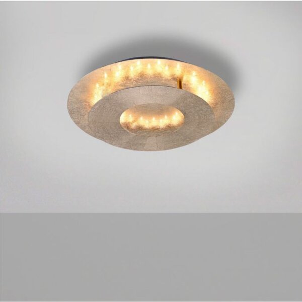 Plafonnier LED stylé orientable 6 W en feuille dor