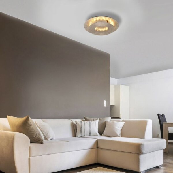 Plafonnier LED stylé orientable 6 W en feuille dor